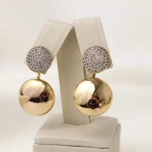 BRINCO ZIRCÔNIA COM BOLA MONTAGEM