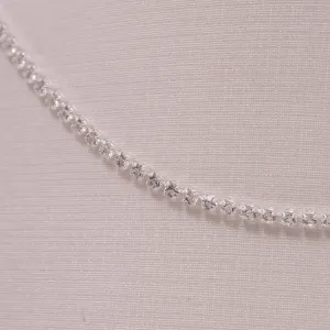 CHOKER REVIERA CRISTAL BANHO PRATA