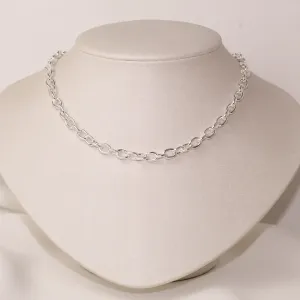 CHOKER CARTIER OVAL BANHO PRATA
