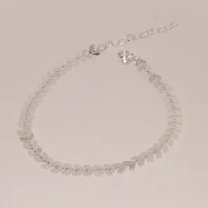 TORNOZELEIRA FLECHA BANHO PRATA