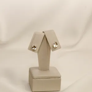 BINCO PONTO DE LUZ GOTA CRISTAL BANHO OURO 18K