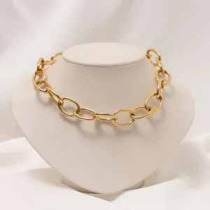 CORRENTE GROSSA BANHO OURO 18K