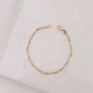 PULSEIRA INFANTIL MASCULINA BANHO OURO 18K