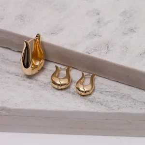 BRINCO ARGOLA BAULADA P BANHO OURO 18K