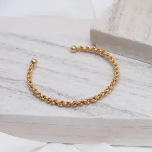 BRACELETE TORCIDO BANHO OURO 18K