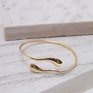 BRACELETE ORGÂNICO GOTAS BANHO OURO 18K