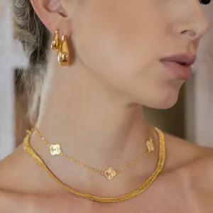CHOKER VIRGINIA LISA BANHO OURO 18K