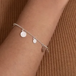 PULSEIRA MEDALHAS SÃO BENTO P BANHO PRATA