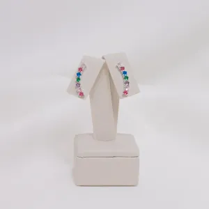BRINCO EAR CUFF FINO COM ZIRCÔNIAS COLORIDAS