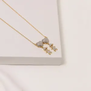 COLAR FILHOS DOIS MENINOS COM CANETA BANHO OURO 18K