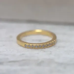 ANEL FALANGE COM ZIRCÔNIAS CRISTAIS BANHO OURO 18K
