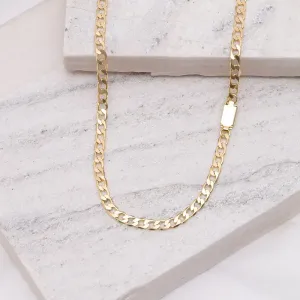 CORRENTE MASCULINA ELOS GRUMET 4,8MM BANHO OURO 18K
