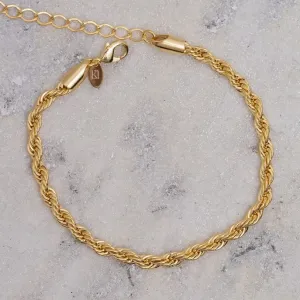 PULSEIRA CABO DE AÇO PP BANHO OURO 18K
