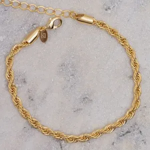 PULSEIRA CABO DE AÇO 2M.M BANHO OURO 18K