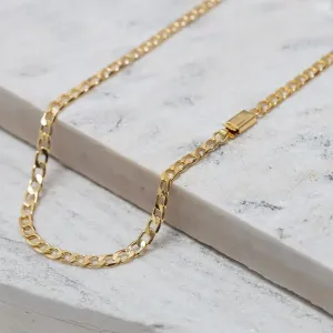 CORRENTE MASCULINA ELOS GRUMET 4.8MM BANHO OURO 18K
