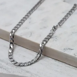 CORRENTE MASCULINA ELOS GRUMET AÇO INOX