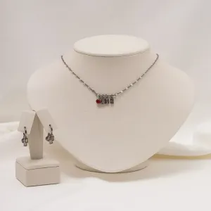 CONJUNTO COLORIDO BANHO RÓDIO NEGRO