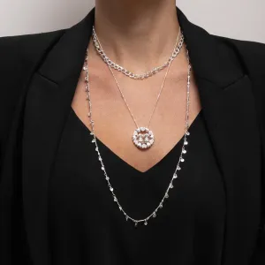 CHOKER ELOS DUPLOS BANHO PRATA