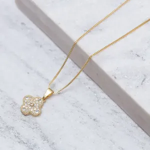 COLAR VIRGÍNIA COM ZIRCÔNIAS CRISTAIS BANHO OURO 18K