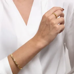 BRACELETE COM ESTRELAS CRISTAIS BANHO OURO 18K