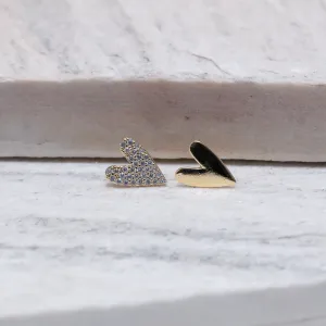 BRINCO CORAÇÃO FINO LISO BANHO OURO 18K