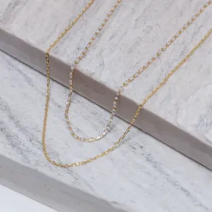 CHOKER DUPLA COM ZIRCÔNIAS CRISTAIS BANHO OURO 18K