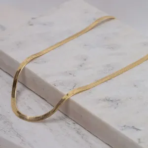 COLAR FITA ESPELHADA M BANHO OURO 18K