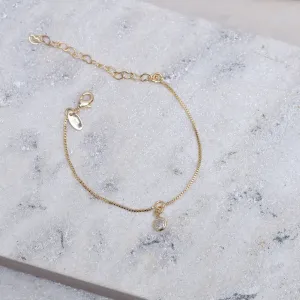 PULSEIRA INFANTIL PONTO DE LUZ BANHO OURO 18K
