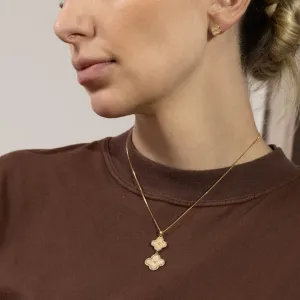 CONJUNTO VIRGINIA DUPLO  COM ZIRCÔNIAS BANHO OURO 18K