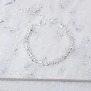 PULSEIRA OCA ARAMADA MÉDIA BANHO PRATA