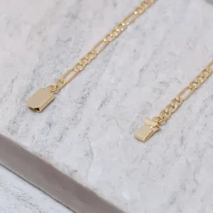 CORRENTE MASCULINA ELOS DUPLOS BANHO OURO 18K