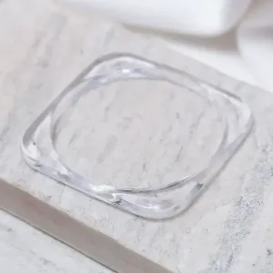 BRACELETE ACRÍLICO FINO QUADRADO