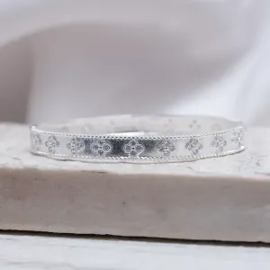 BRACELETE VIRGINIA COM ZIRCÔNIAS CRISTAIS BANHO PRATA