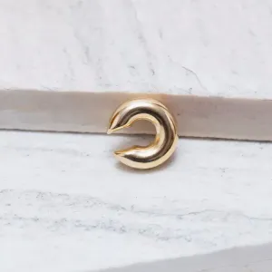 BRINCO FAKE ABAULADO BANHO OURO 18K