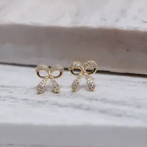 BRINCO LAÇO CRAVEJADO CRISTAL BANHO OURO 18K