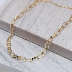 CHOKER ELOS TRABALHADOS BANHO OURO 18K