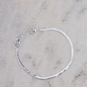 PULSEIRA FITA ESPELHADA M BANHO PRATA