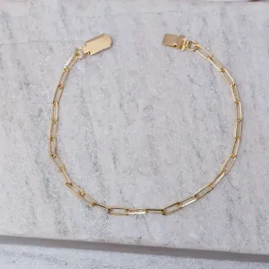 PULSEIRA MASCULINA ELOS CARTIER LARGO BANHO OURO 18K