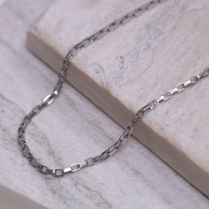 CORRENTE MASCULINA ELOS CARTIER TIJOLINHO EM AÇO INOX