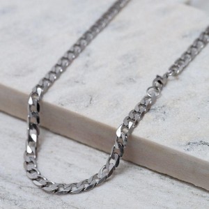 CORRENTE MASCULINA ELOS GRUMET AÇO INOX