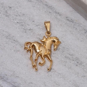 PINGENTE CAVALO BANHO OURO 18K