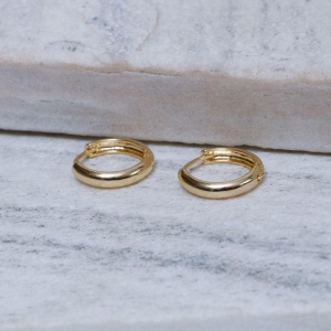 BRINCO ARGOLA M TRADICIONAL BANHO OURO 18K