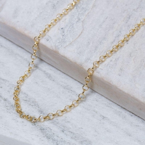 CORRENTE ELO PORTUGUÊS P 4MM BANHO OURO 18K