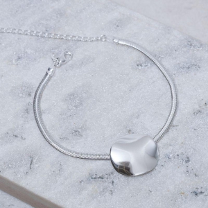 PULSEIRA FIO ALEMÃO COM CÍRCULO BANHO PRATA