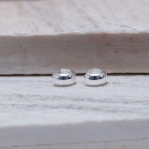 BRINCO ARGOLA LISA P ABAULADA BANHO PRATA