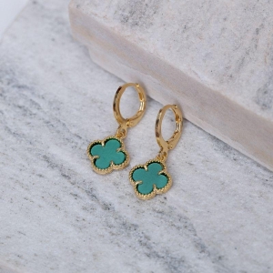 BRINCO VIRGINIA VERDE BANHO OURO 18K