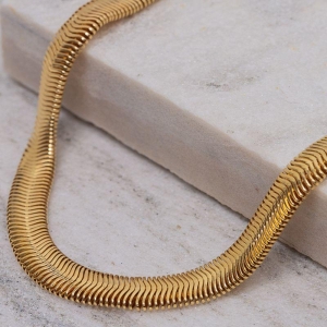 COLAR MALHA ALEMÃ G BANHO OURO 18K