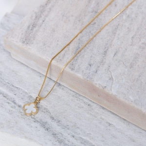 COLAR VIRGINIA MARFIM BANHO OURO 18K