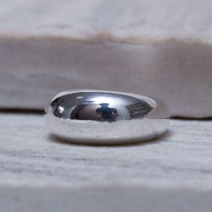 ANEL ABAULADO GG BANHO PRATA