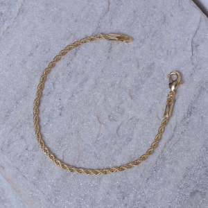 PULSEIRA INFANTIL CABO DE AÇO PP BANHO OURO 18K